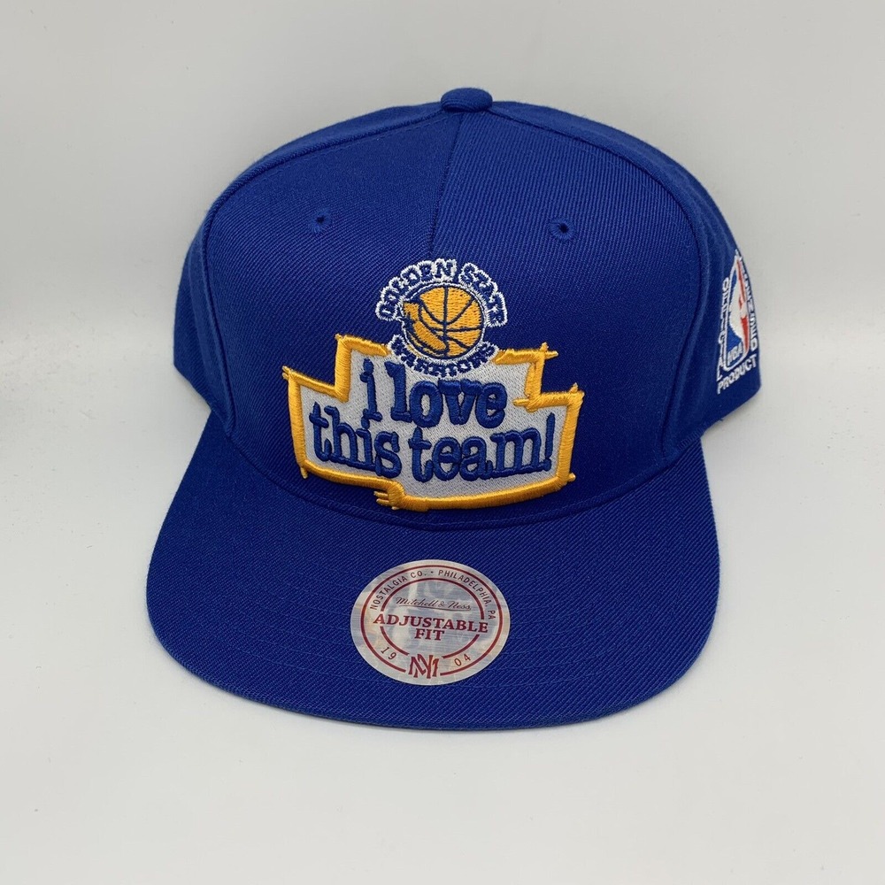 GSW Golden State Warriors " I Love This Team" Mitchell & Ness Hat Snapback Cap‎